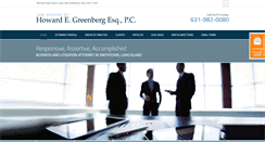 Desktop Screenshot of hgreenberglaw.net