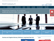 Tablet Screenshot of hgreenberglaw.net